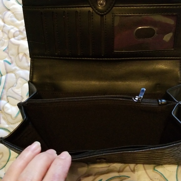 Black wallet faux leather - Picture 2 of 3